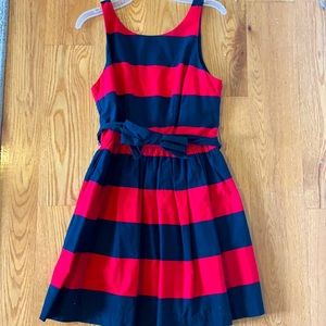 Pleated Abercrombie Dress with Bow Belt